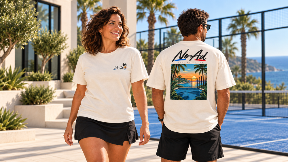 Collection NO-AD homme et femme au club de padel