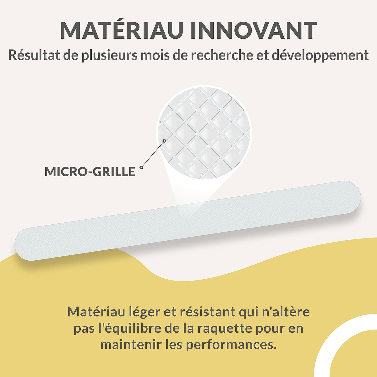 Palbea Protection pour Raquette de Padel - Paquet de 2 pièces. - NO-AD
